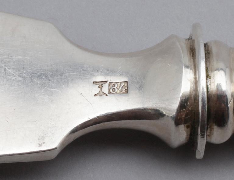 FISKSPADE, silver, Ryssland, 1900-talets första hälft. Vikt ca 143 gram.