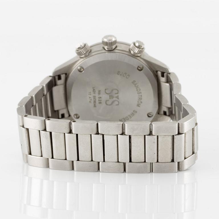 Sjöö Sandström, Lady Extreme, wristwatch, chronograph, 37 mm.