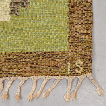 Ingegerd Silow, a carpet, flat weave, ca 285,5-286,5 x 196-198 cm, signed IS.