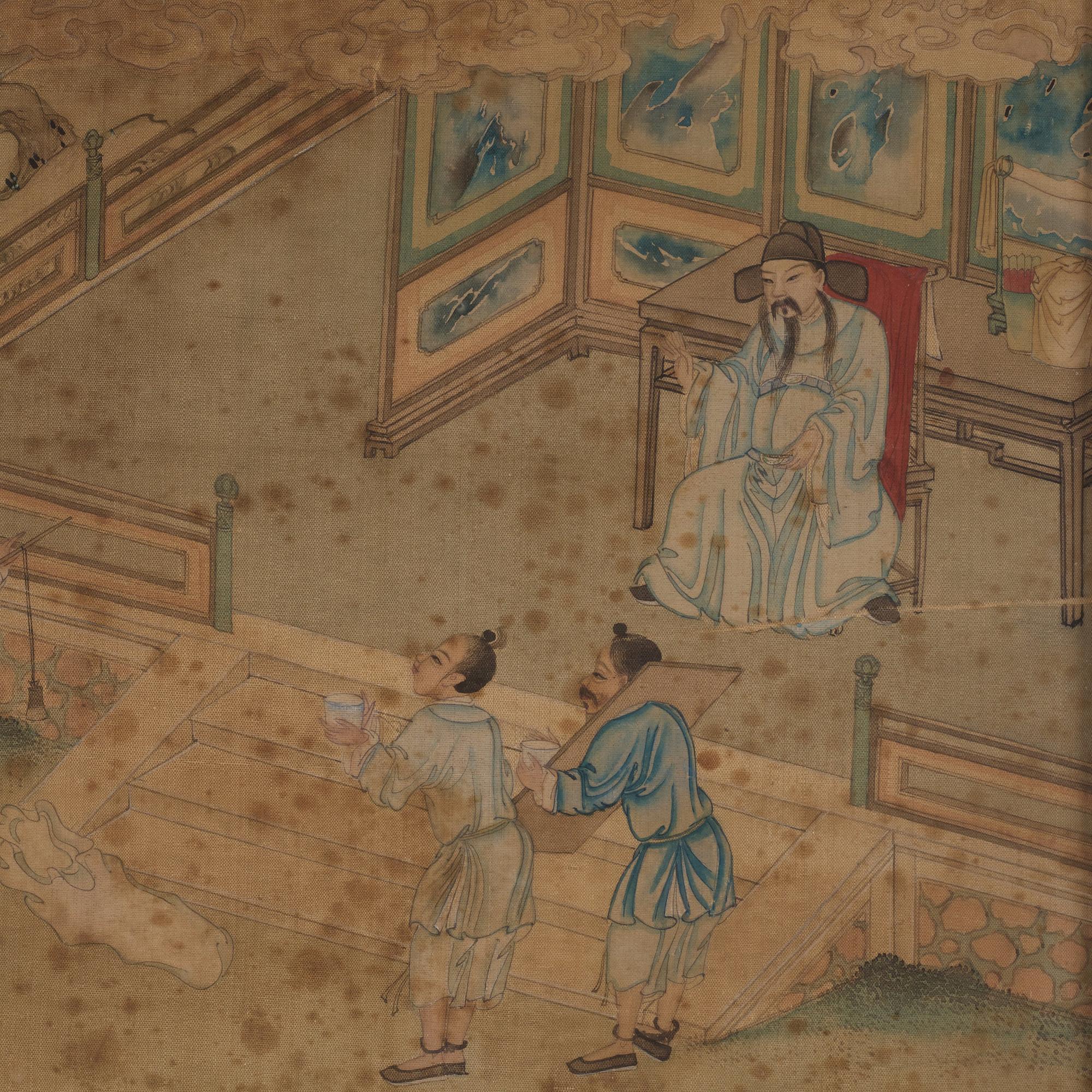 Okänd konstnär, tusch och akvarell på siden. Qing dynastin, 1800-tal.