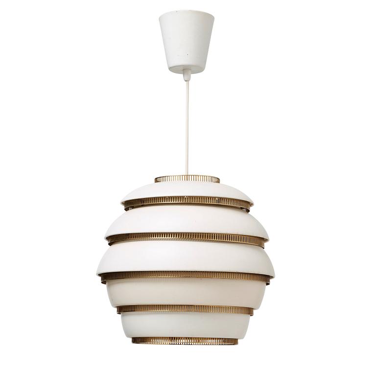 An Alvar Aalto beehive 'A331' ceiling lamp, Valaistustyö, Finland 1950's.