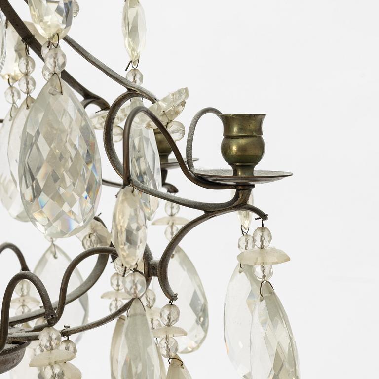A Rococo style chandelier, first half of the 20th Century.