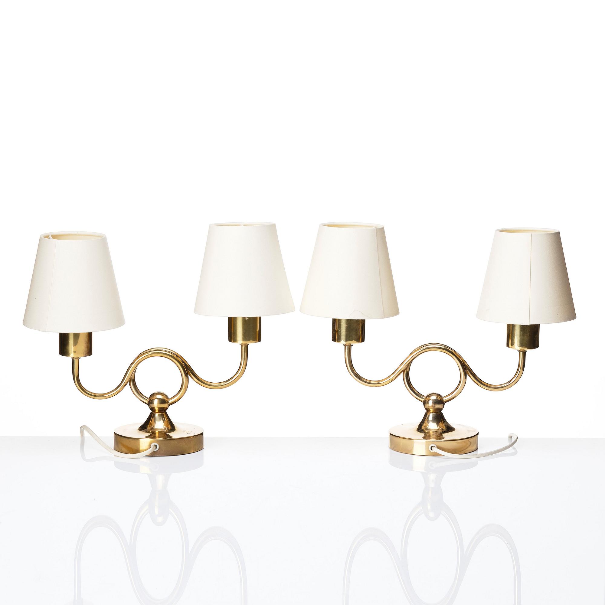 Josef Frank, a pair of 'model 2483' table lamps, Svenskt Tenn, Sweden 1950s.