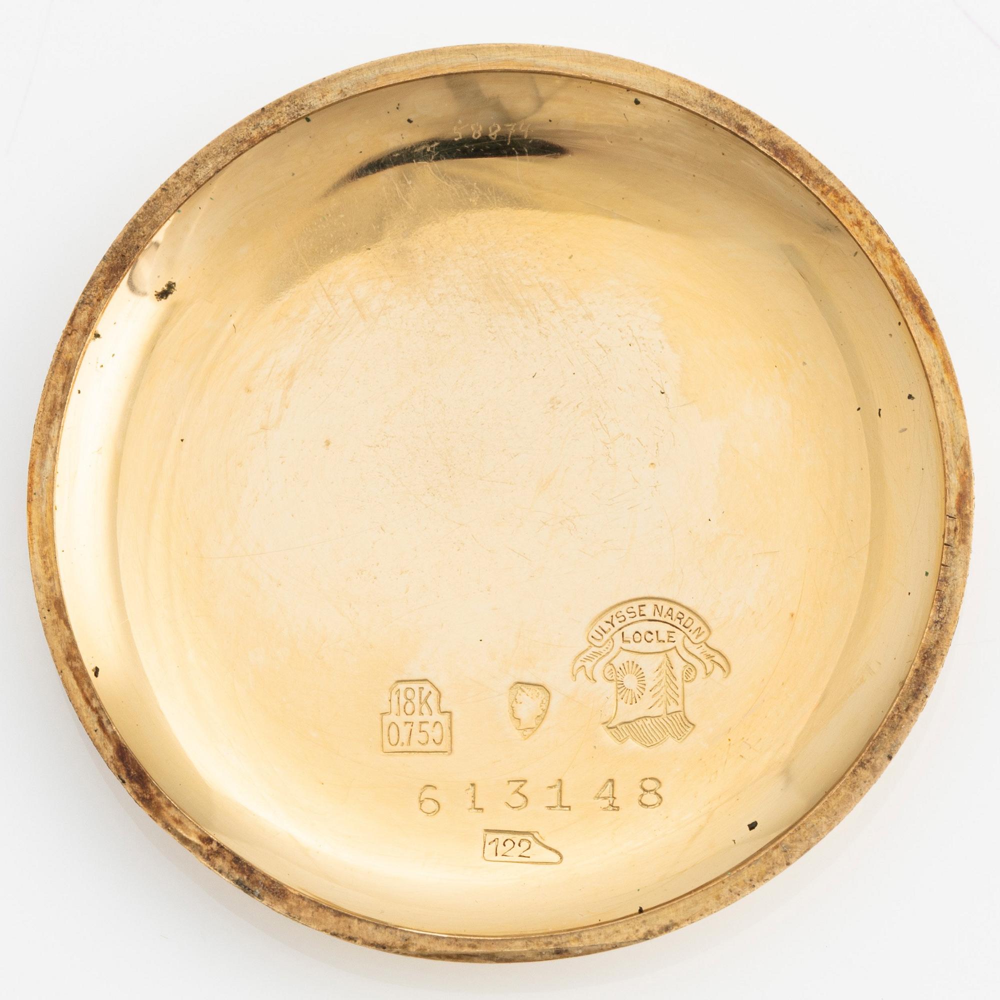 Ulysse Nardin, Locle Suisse, chronograph, ca 1945.