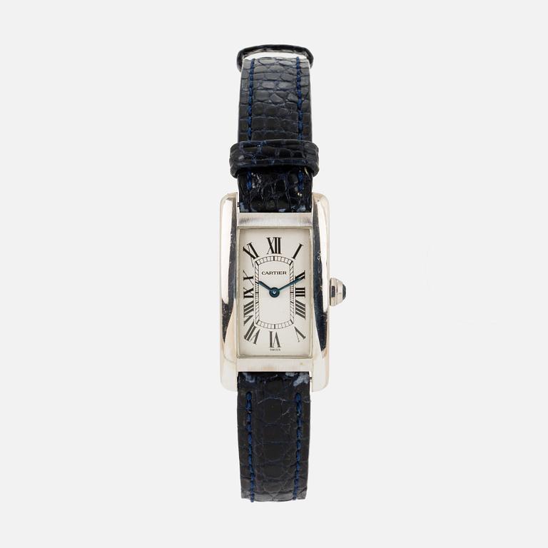 CARTIER, Tank Américaine, wristwatch, 19 x 27,5 (34,5) mm.