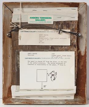 Nancy Shaver, framed panel and sculpture, executed in 1989.