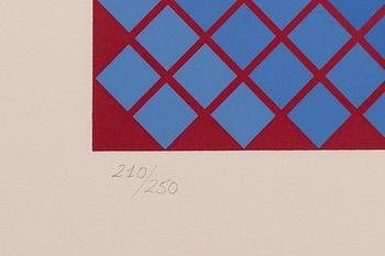 Victor Vasarely, serigraph in colours singed and numbered 210/250.