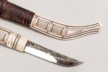 Sten-Åke Forsberg, samekniv, monogramsignerad, Kalix 1993.