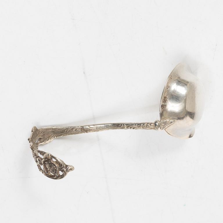 Sauce boat, silver, Rococo style, Swedish import mark, first half of the 20th century.