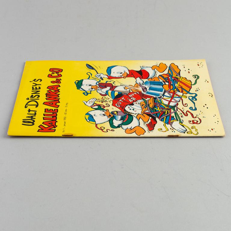 SERIETIDNING, Kalle Anka nr 1 1950.