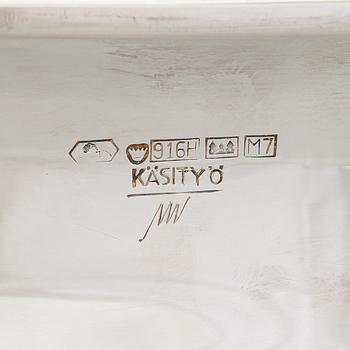 Tapio Wirkkala, a 'TW 341' silver bowl, Kultakeskus, Hämenlinna 1965.