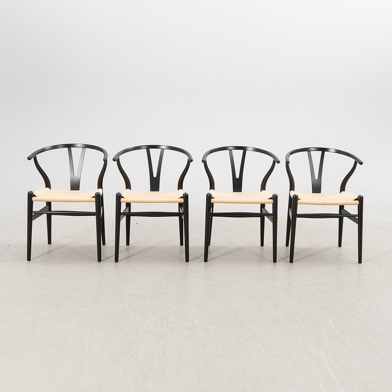 Hans J. Wegner, stolar, 8 st., "Y-stolen", modell CH-24, Carl Hansen & Søn, Danmark.