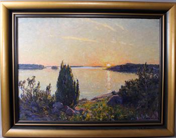 GOTTFRID KALLSTENIUS, olja på duk, sign.