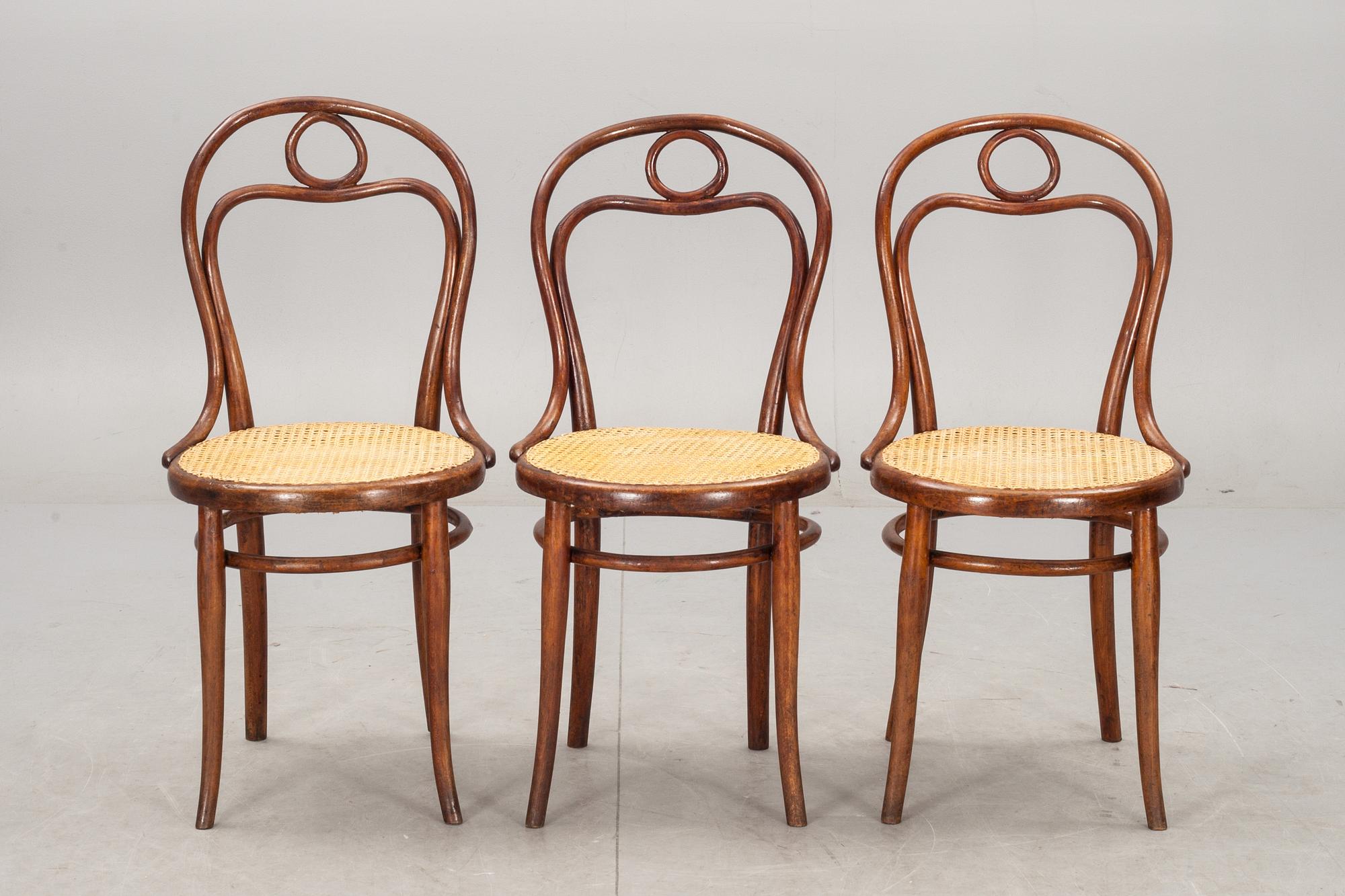 STOLAR, 3 st, Thonet, 1900-talets början.