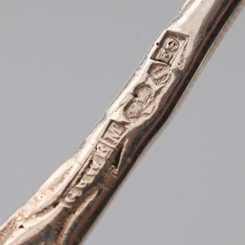 BESTICK, silver, 19 snarlika delar, 1950-tal. Vikt ca 492 gram.