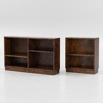 Two bookcases, 1930's/40's.