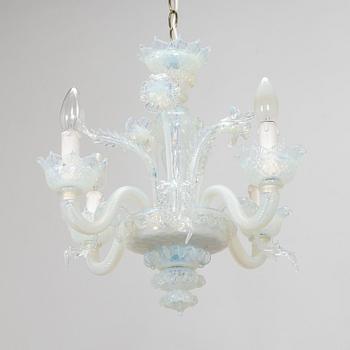 A mid-20th-century Murano glass chandelier.