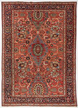 Matta, antik Sultanabad, Västra Persien c. 530 x 378 cm.