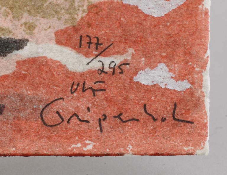 ULF GRIPENHOLM, färglitografi, signerad och numrerad 177/295.