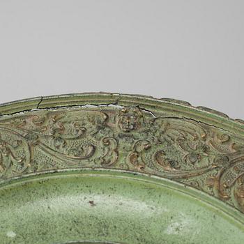 A plate in cast iron from the 19th century.
