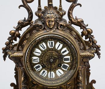 MANTEL PIECE, 2 PCS, early 20th century,