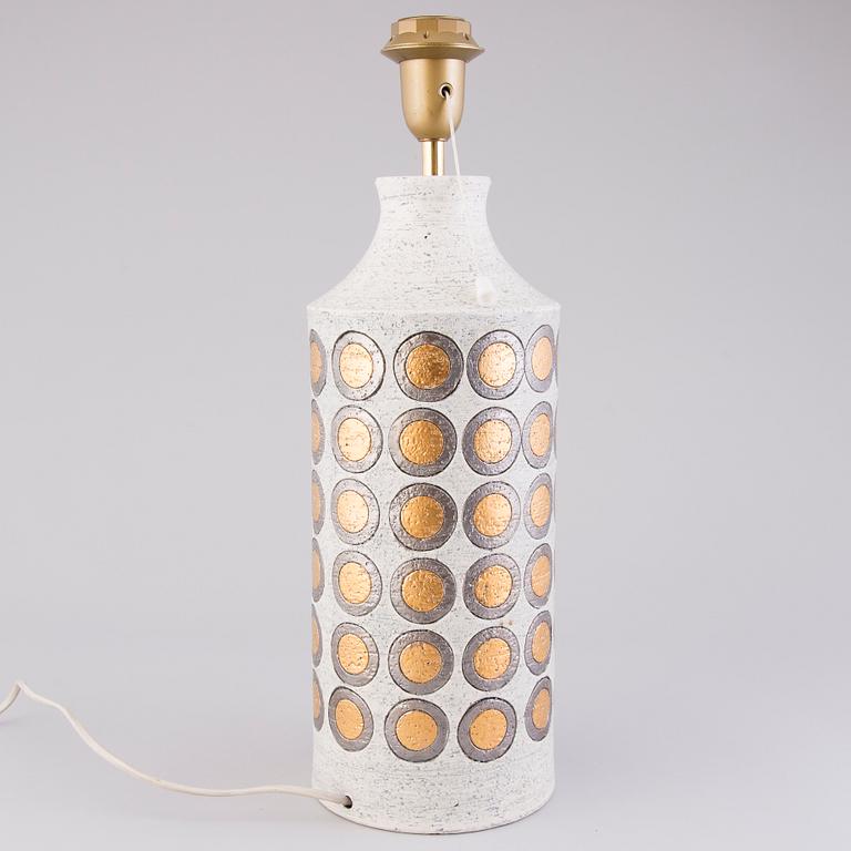 ALDO LONDI, A ceramic table lamp for Bitossi, Italy, circa 1972-1975.