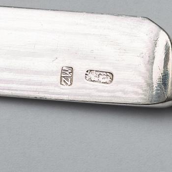 A Chinese silver cutlery set, Shanghai, Zee Wo, early 20th Century (12 pieces).