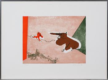 Constant Nievwenhuys · CONSTANT NIEVWENHUYS, färglitografi, signerad och numrerad 102/200.