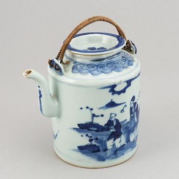 A group of blue and white porcelain, Qing dynasty, 18/19th Century.
