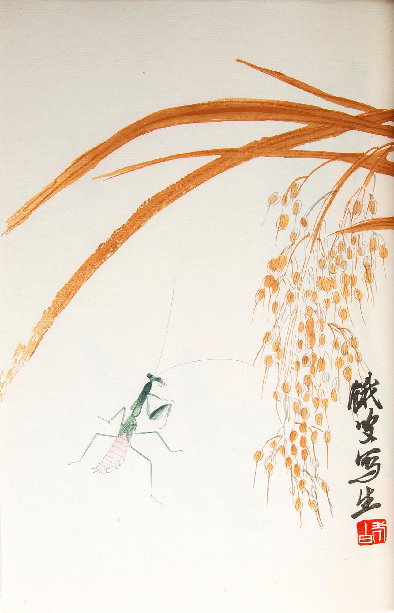 Qi Baishi, album med träsnitt, utgiven av Rong Bao Zhai, Beijing, 1951.