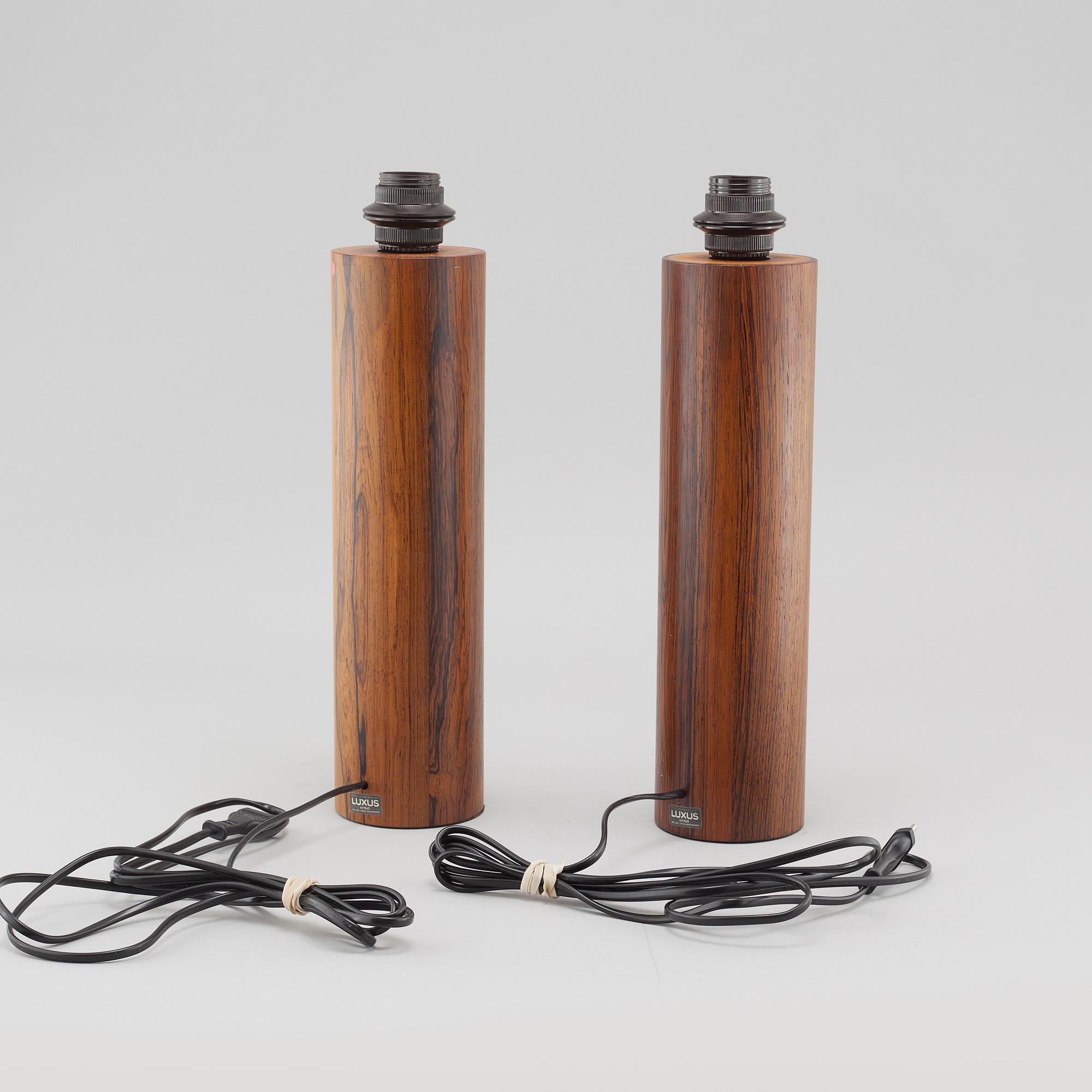 UNO & ÖSTEN KRISTIANSSON, ett par, bordslampor, Luxus, 1960/70-tal.