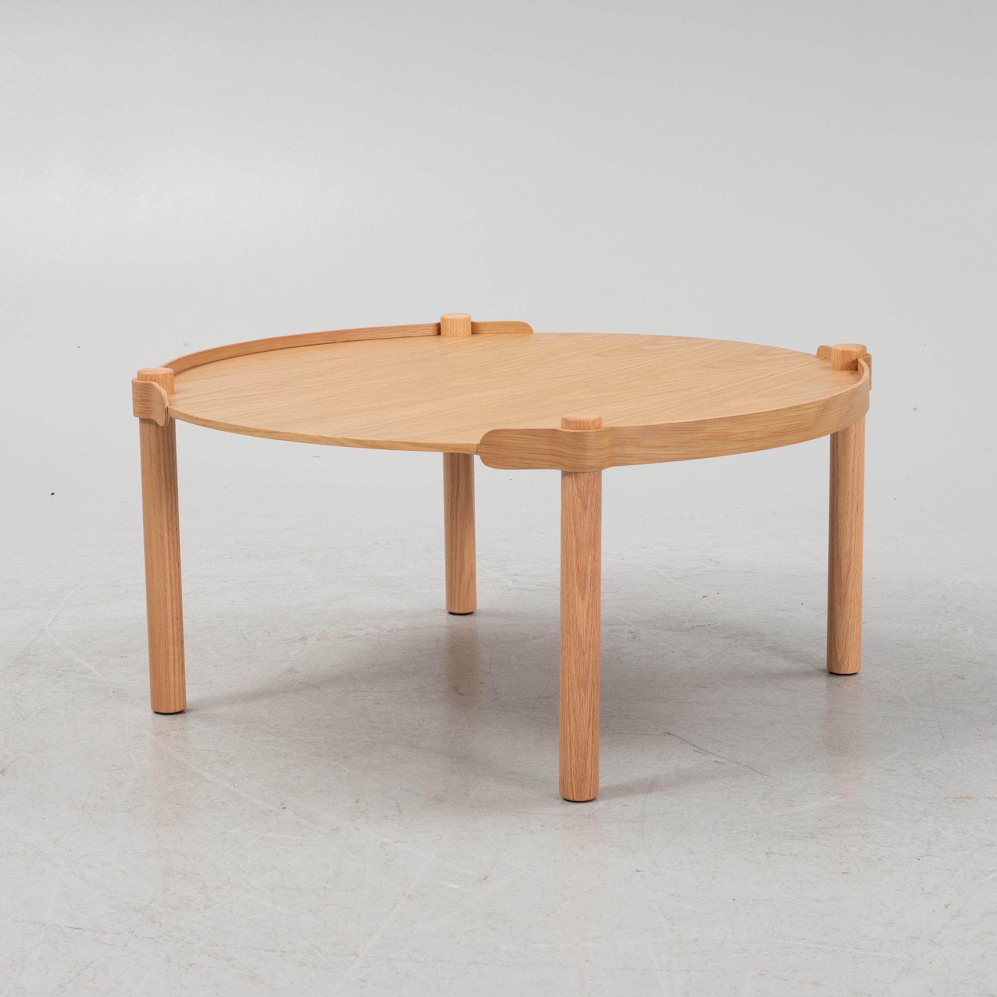 A 'Woody' oak veneered coffee table from Cooee design.