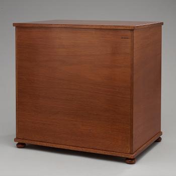 A Josef Frank mahogany miniature chest of drawers, Svenskt Tenn, model 2058.