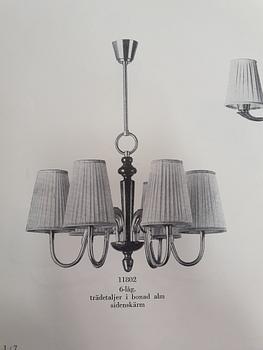 Harald Notini, a Swedish Modern ceiling light, Böhlmarks 1940s'/50's.