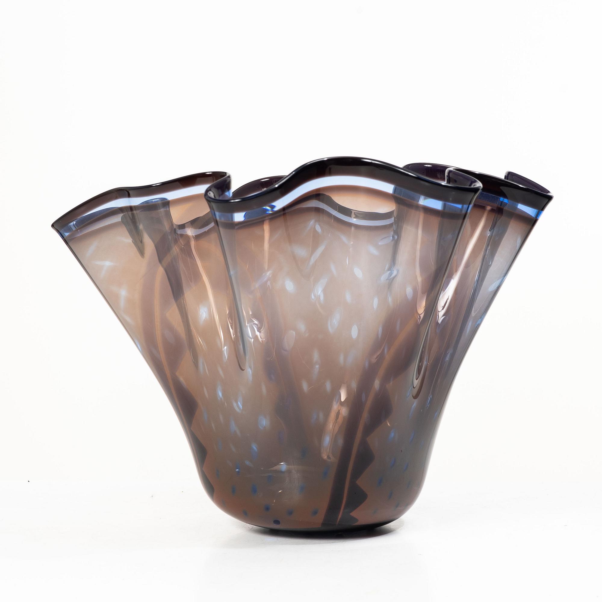 Gunnar Cyrén, skål, graal, glas, Orrefors 1992.