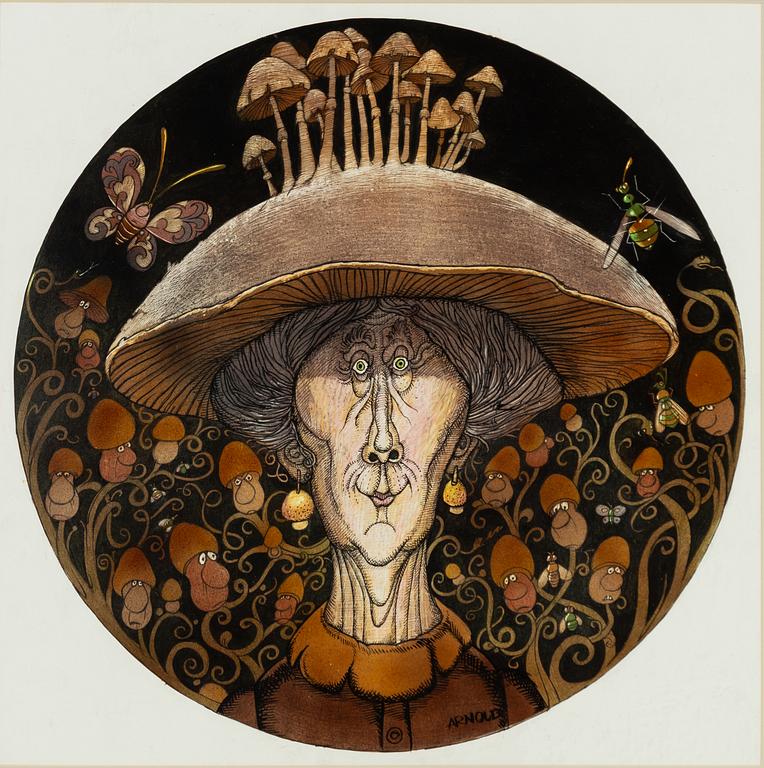 Hans Arnold, Lady with a Mushroom Hat.