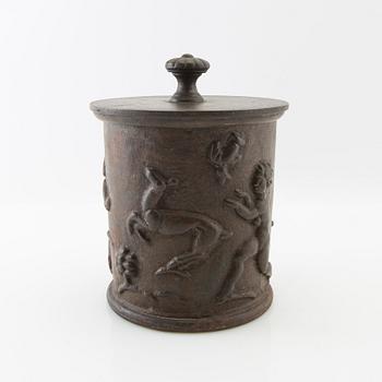 Carl Elmberg, tobacco box, "Tobacco Box No. 1", Näfveqvarn's factory.
