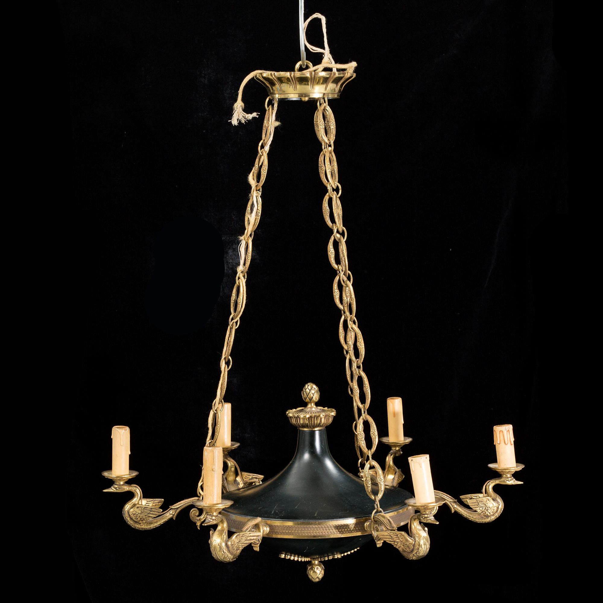 A French ceiling lamp, first half of the 20th century.