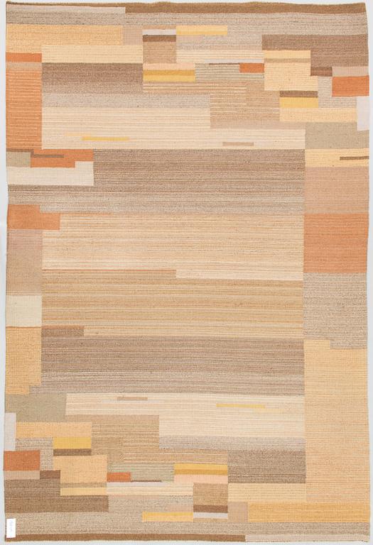 Greta Skogster-Lehtinen, s  flat weave carpet for Aaltosen Mattokutomo Kiikka Finland. Ca 310x210 cm.