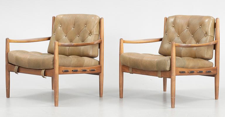 FÅTÖLJER, ett par, Läckö", OPE, Ingemar Thillmark, 1960-tal.