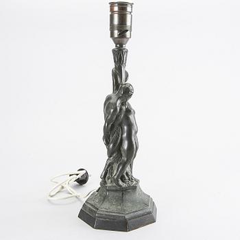Axel Gute, a bronze table lamp, 1920's.