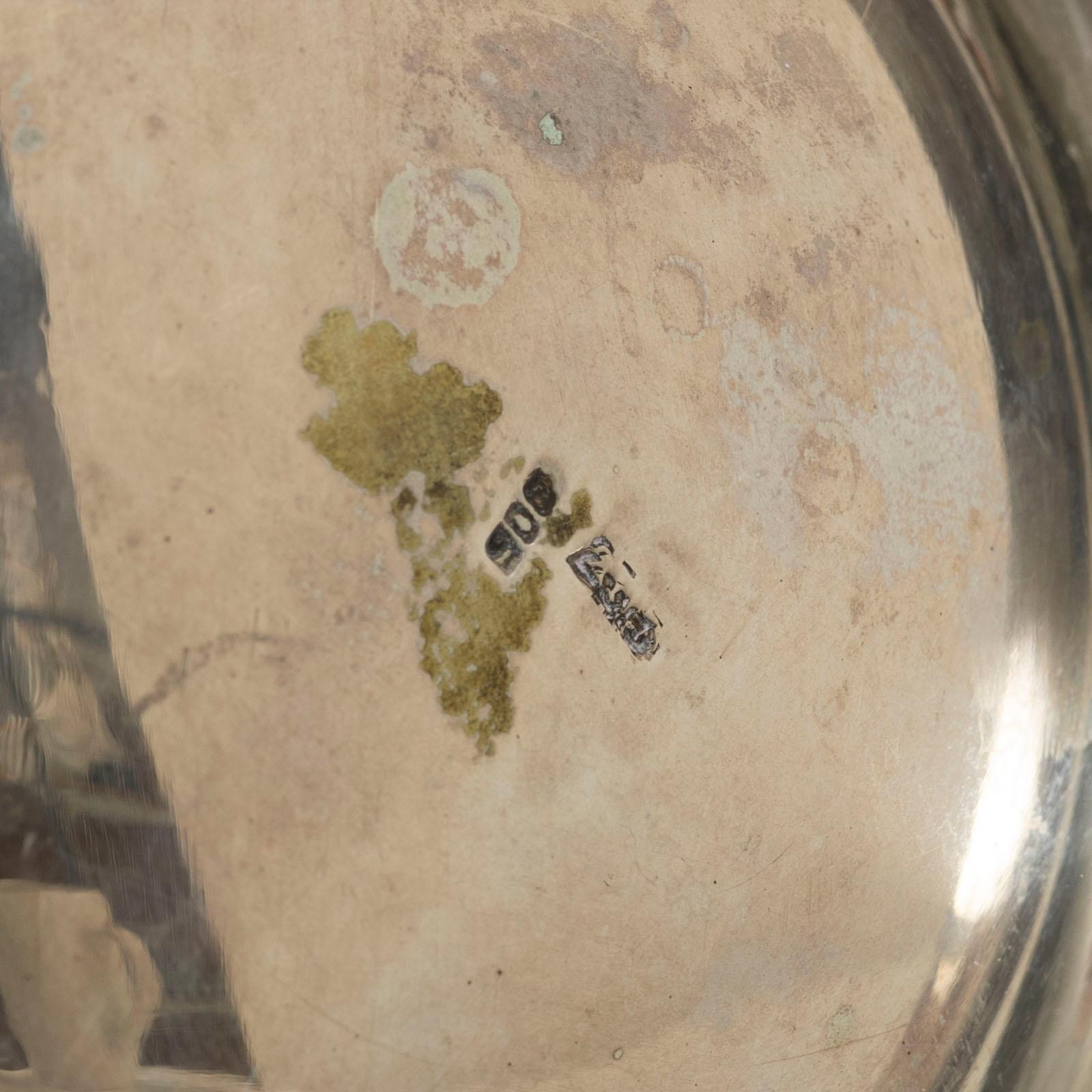 A silver jug, Middle East, mid 20th century.