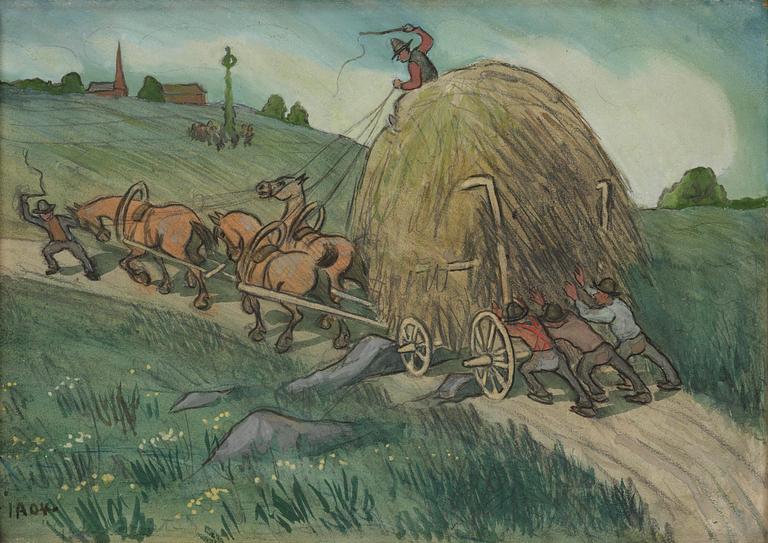 Ivar Arosenius, "Tungt lass i uppförsbacke".