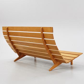 A sofa with a stool, Erik Jørgensen Møbelfabrik, Denmark.