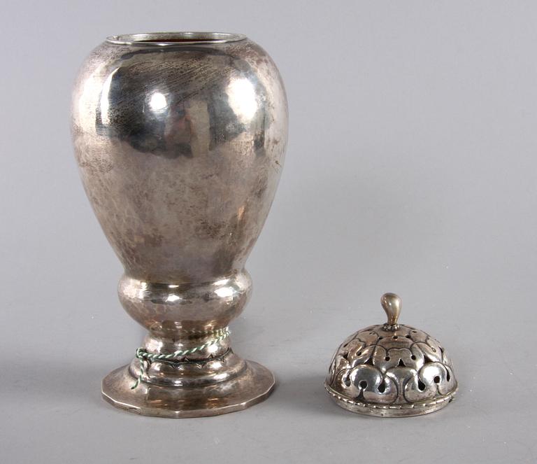 SOCKERRUSKA, silver, Köpenhamn 1918, svenska importstämplar.