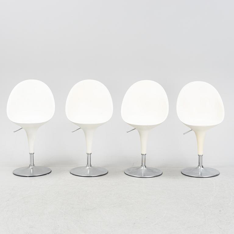 Stefano Giovannoni, a set of four 'Bombo chair', bar chairs, Magis, Italy.