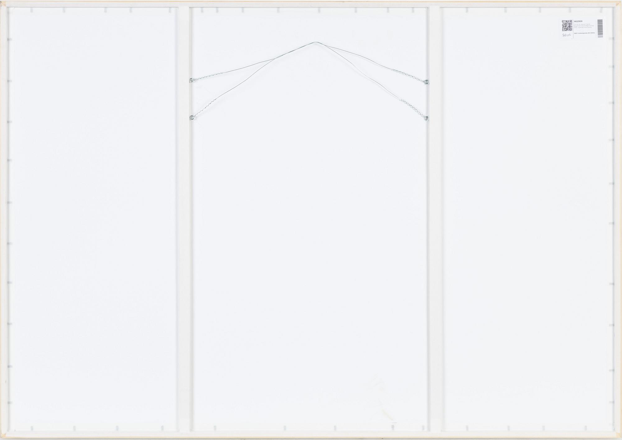 Christo & Jeanne-Claude, Offset in colours, with fabric application, signed Christo in pencil.