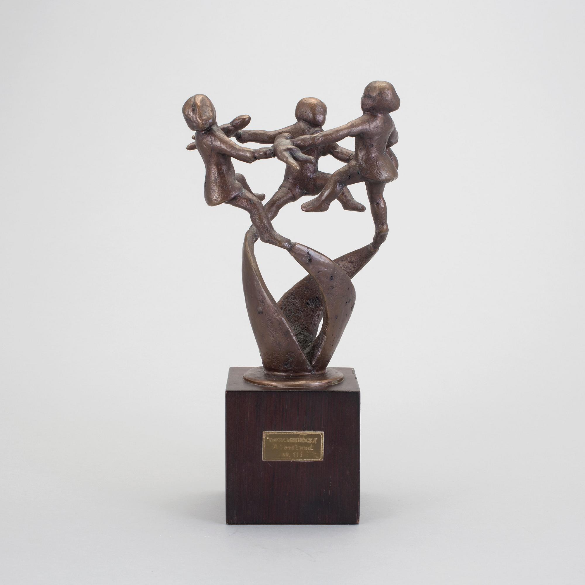 BROR FORSLUND, skulptur, brons, plakettmärkt och numrerad 117.