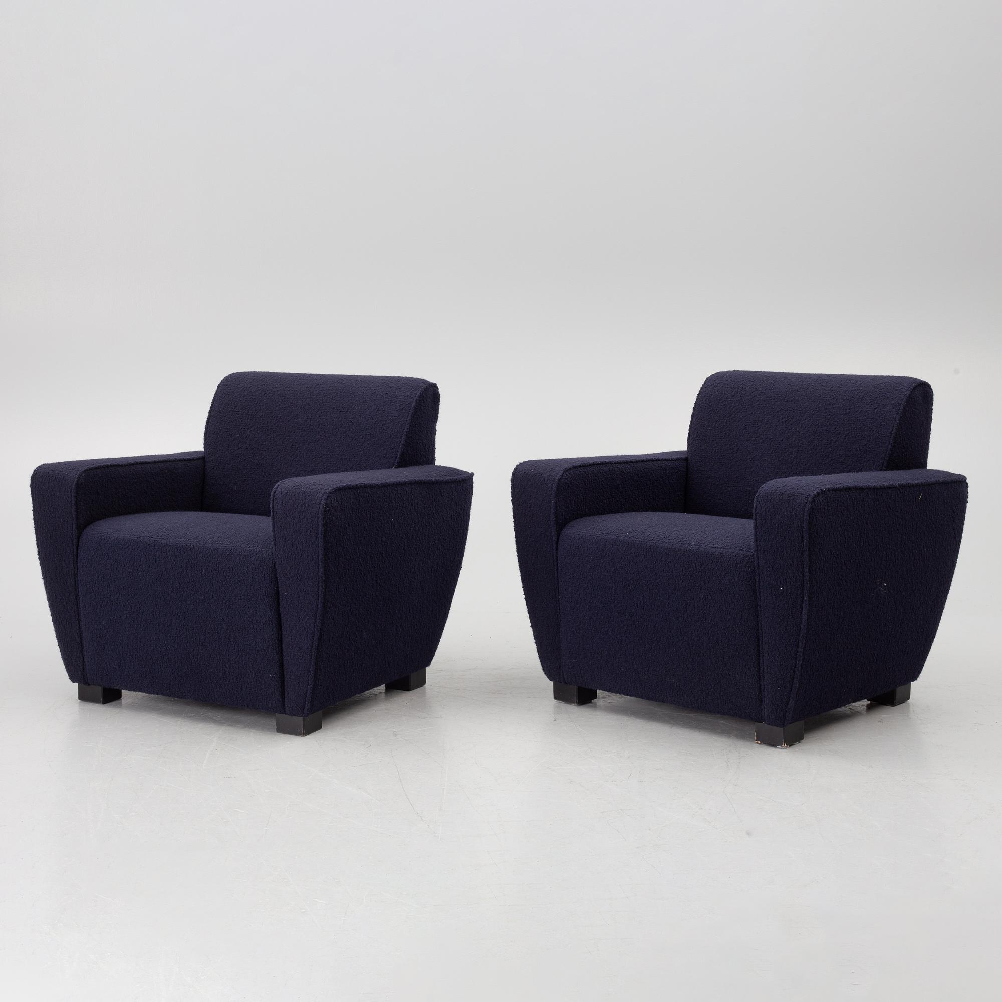 Fredrik Carlström, a pair of "Josefina" armchairs, Austere.