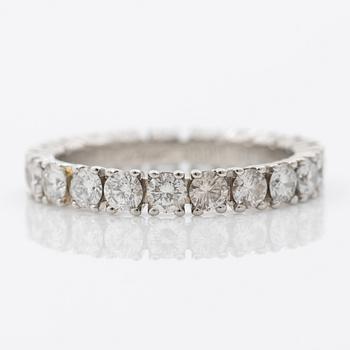 Ring, Cartier, helallians platina med briljantslipade diamanter.